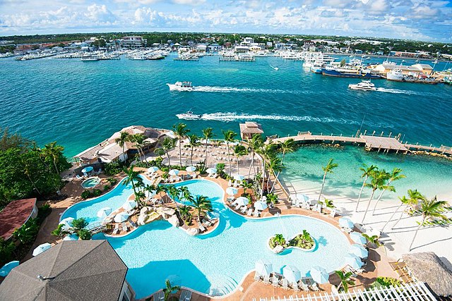 Vacance au soleil sur une plage des Bahamas