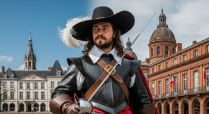 Illustration du mousquetaire D'Artagnan, héros gascon originaire du Gers