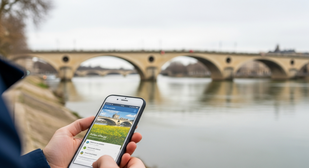 Prévision pollens allergie printemps application smartphone santé à Toulouse