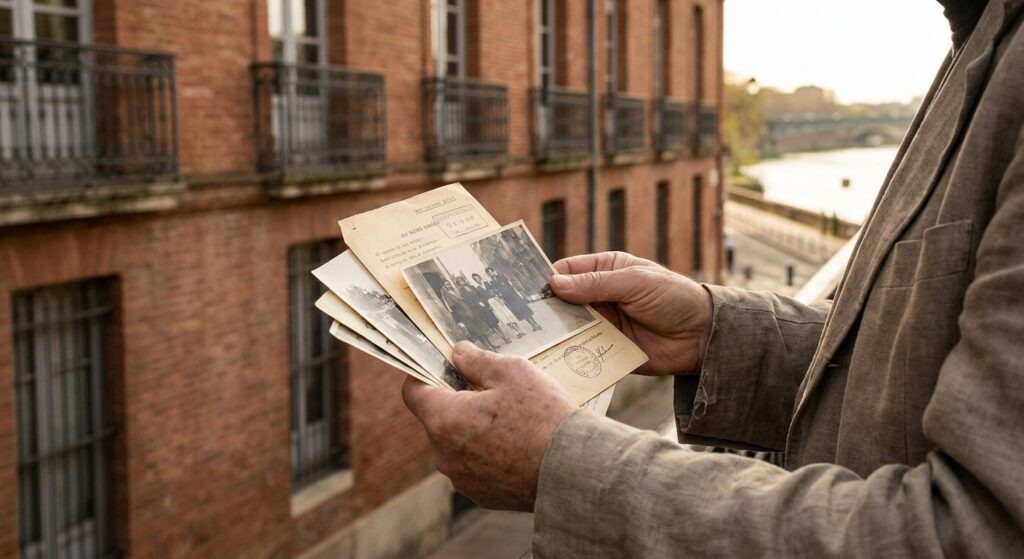 Mémoire des Abattoirs à Toulouse, archives et façade de brique en ambiance éditoriale