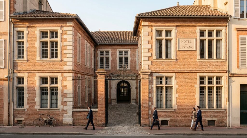 Hôtel de Lestang à Toulouse, vue éditoriale illustrant sa reconversion patrimoniale