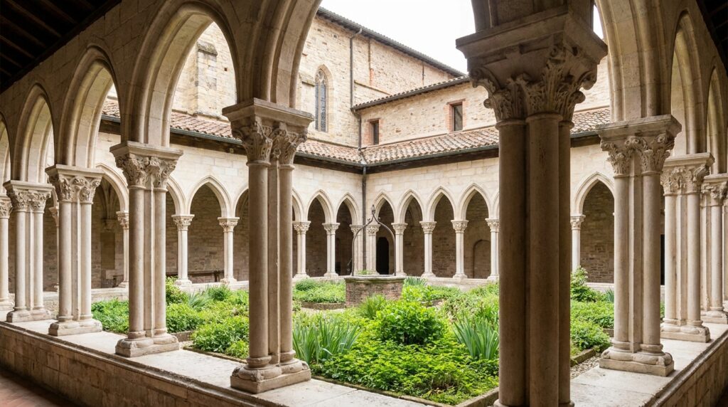 Musée des Augustins à Toulouse, cloître et jardin