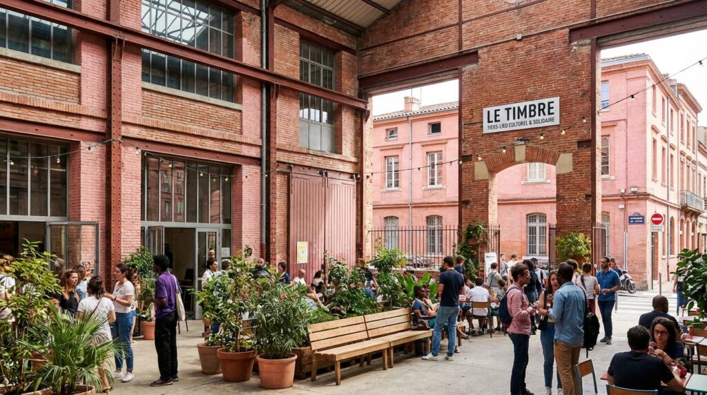 Le Timbre à Toulouse, ancien centre de tri postal reconverti en tiers-lieu culturel et solidaire à Barrière de Paris