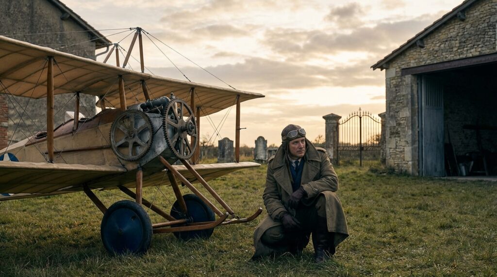 Illustration éditoriale sur Max Boucher, pionnier des avions sans pilote lié à Toulouse