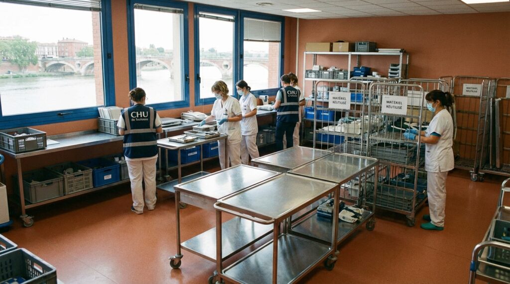Réemploi du matériel hospitalier à Toulouse