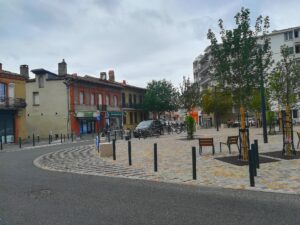 Place du Busca à Toulouse, quartier où s’installe le projet Le Mille Lieux