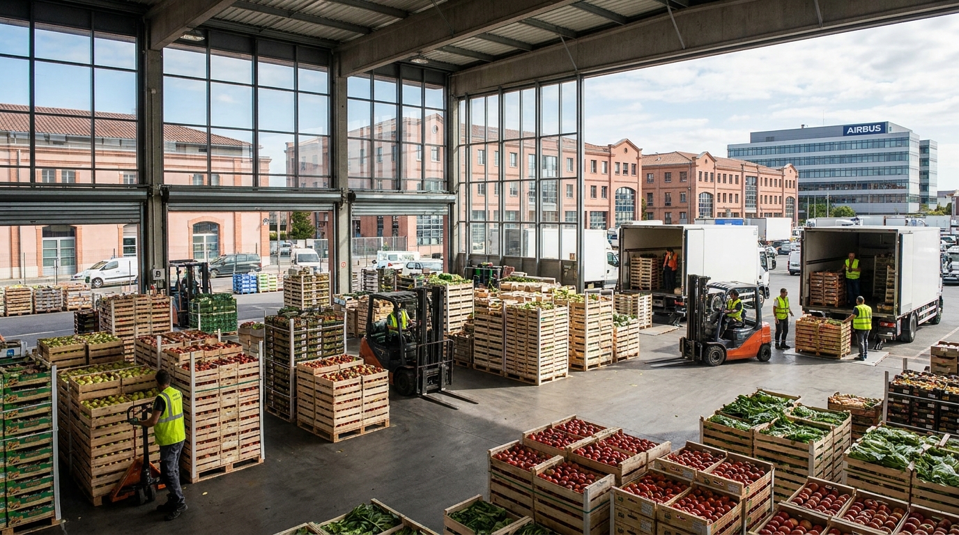 Le Grand Marché de Toulouse et ses halles logistiques au service de l’alimentation locale
