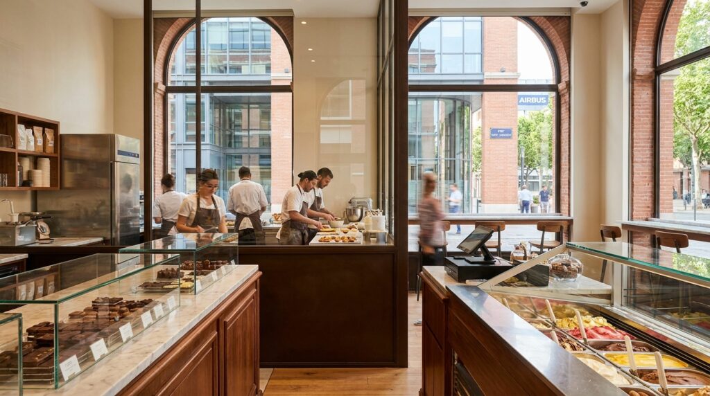 Atelier artisanal de glaces et chocolats aux Ponts-Jumeaux à Toulouse