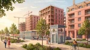 Illustration éditoriale Toulouse parkings-relais et transformation urbaine