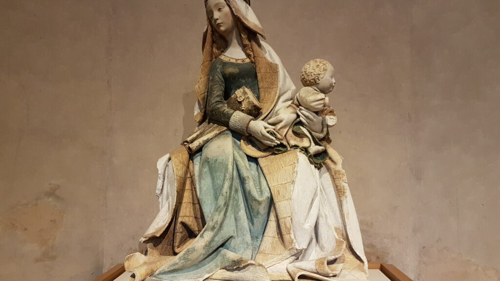 Nostre-Dame de Grasse, sculpture médiévale polychrome au musée des Augustins de Toulouse